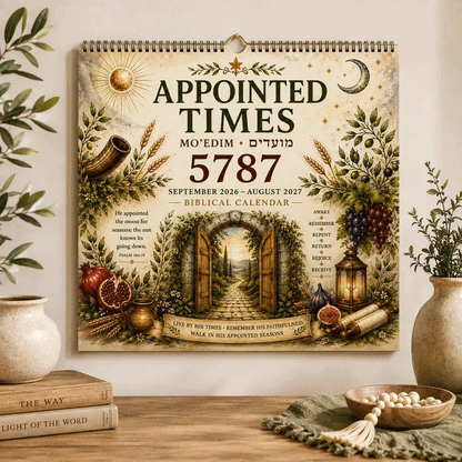 ✝️Biblical Hebrew Calendar 5787 | 2026-2027 Appointed Times Wall Calendar