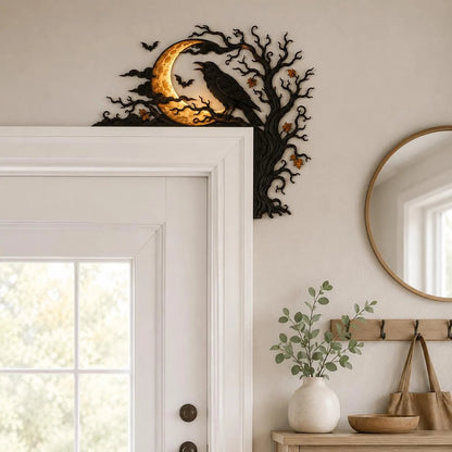 🐦‍⬛🌕 Raven Moon Halloween Corner Decor-49% OFF❗