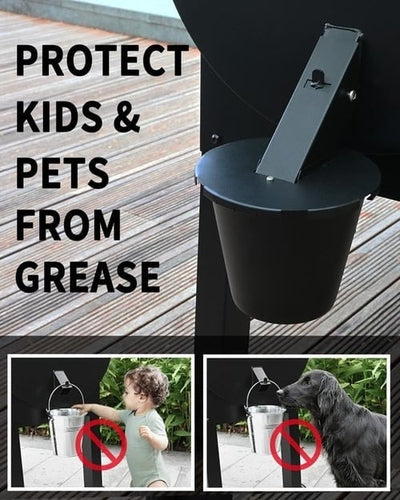 🔥LAST DAY SALE 49% OFF✨Grease Bucket with Lid u0026 Silicone Liner