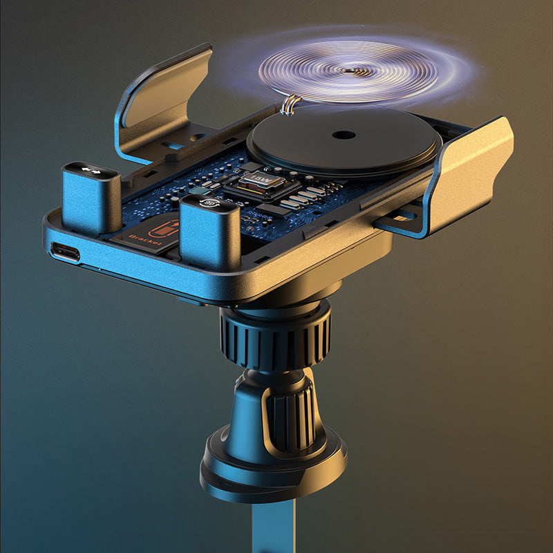 ✨2-in-1 Smart Car Phone Holder With Swivel Function And Wireless Charger