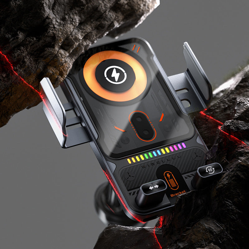 ✨2-in-1 Smart Car Phone Holder With Swivel Function And Wireless Charger