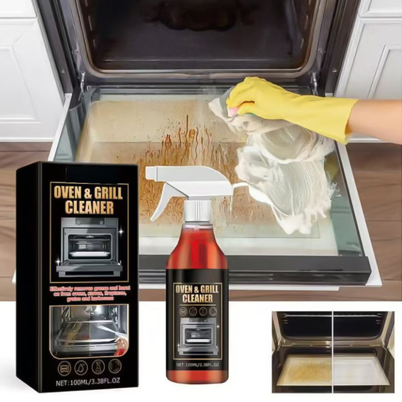 ✨ Oven and grill cleaning spray – dissolves grease in 5 minutes, no scrubbing required, removes odors 🔥