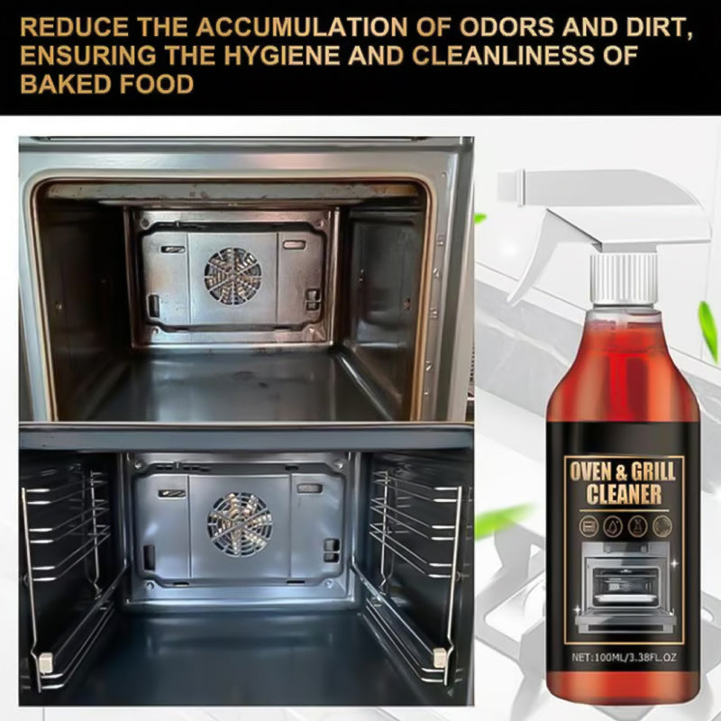 ✨ Oven and grill cleaning spray – dissolves grease in 5 minutes, no scrubbing required, removes odors 🔥