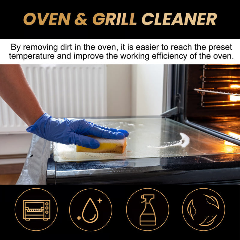 ✨ Oven and grill cleaning spray – dissolves grease in 5 minutes, no scrubbing required, removes odors 🔥