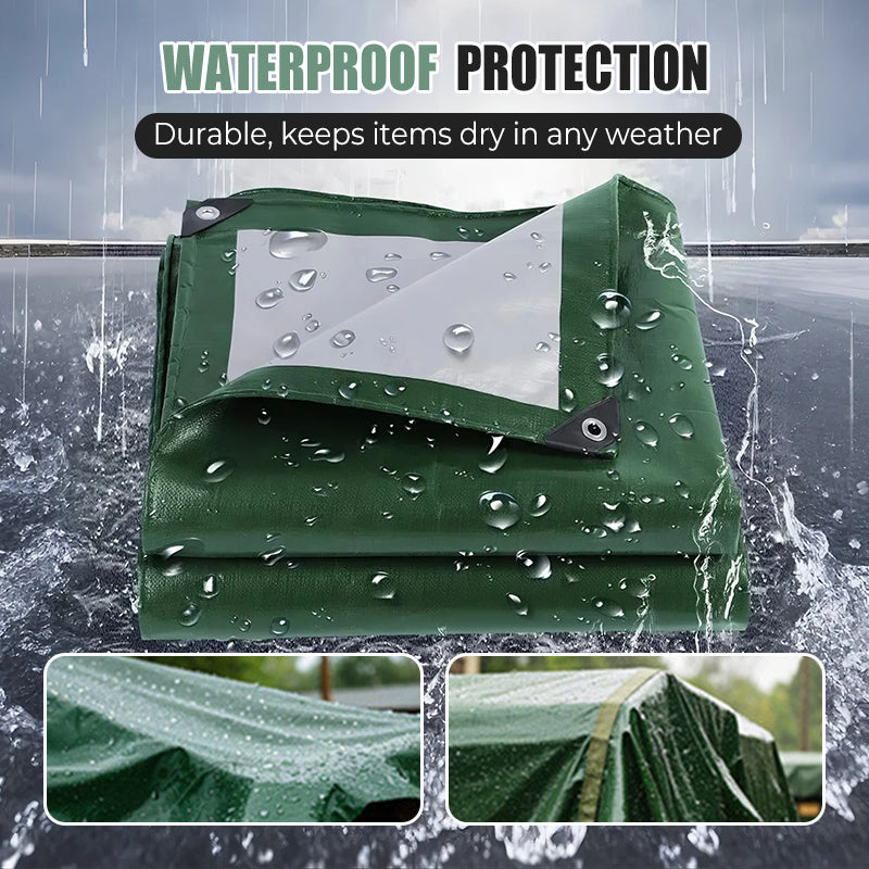 ⏰Heavy-Duty Waterproof Tarp with UV Protection