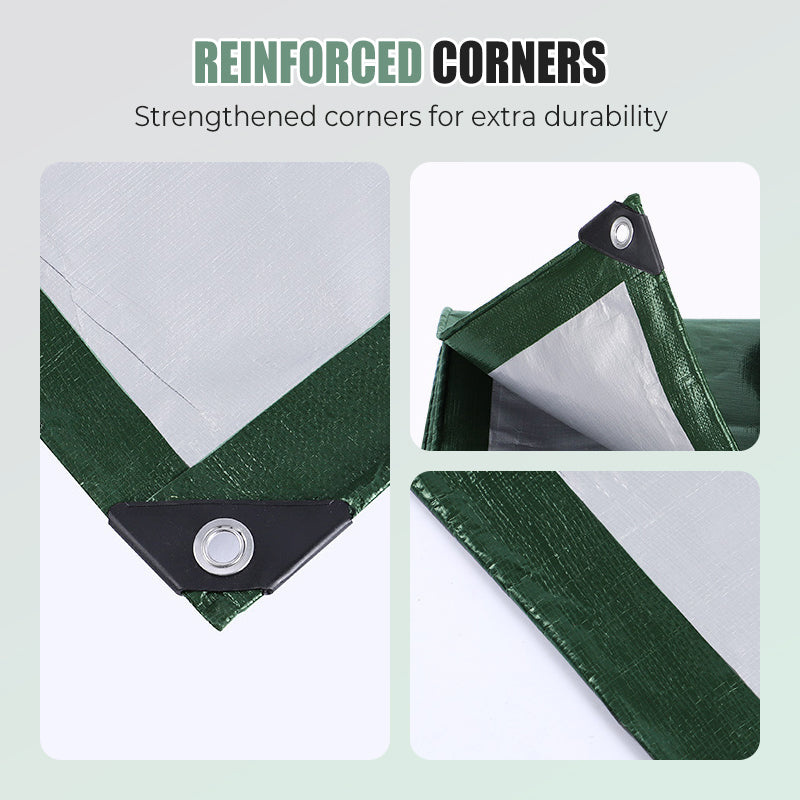 ⏰Heavy-Duty Waterproof Tarp with UV Protection