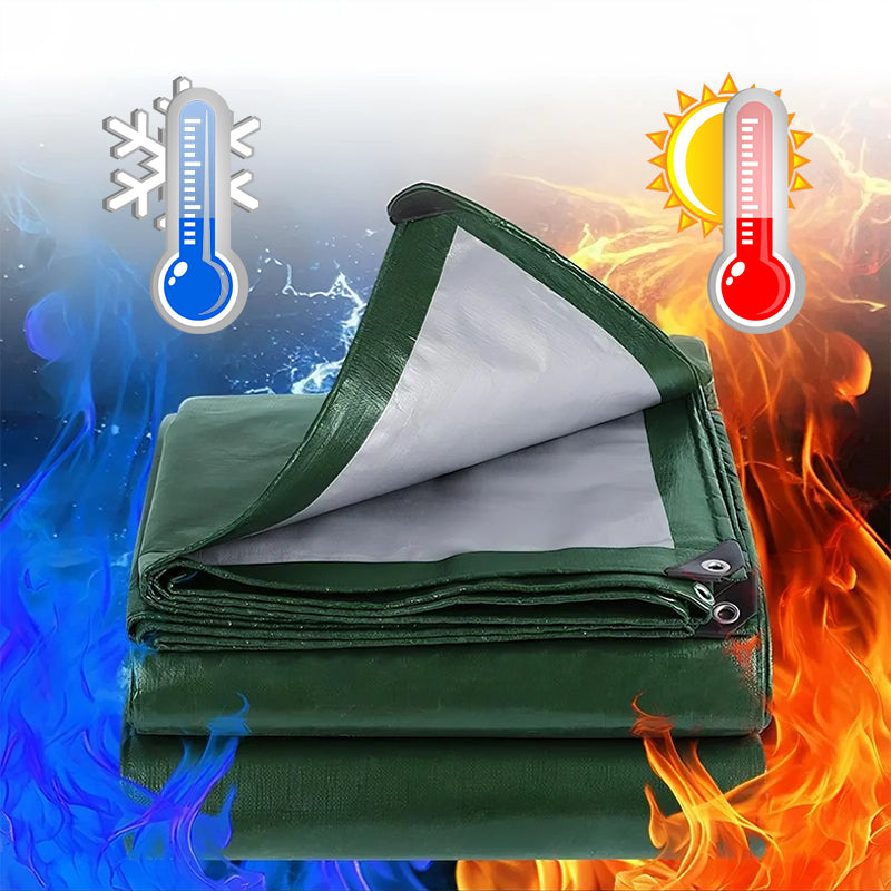 ⏰Heavy-Duty Waterproof Tarp with UV Protection