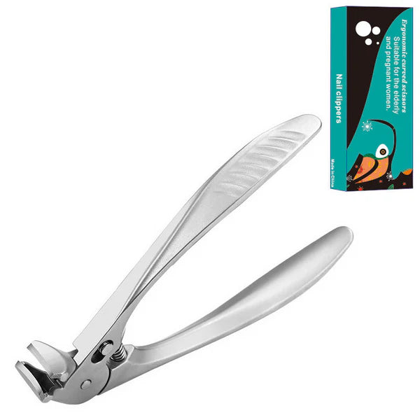 📢📢60% OFF NOW✨🔥Stainless Steel Curved Nail Clipper – Ergonomic & Easy for Seniors